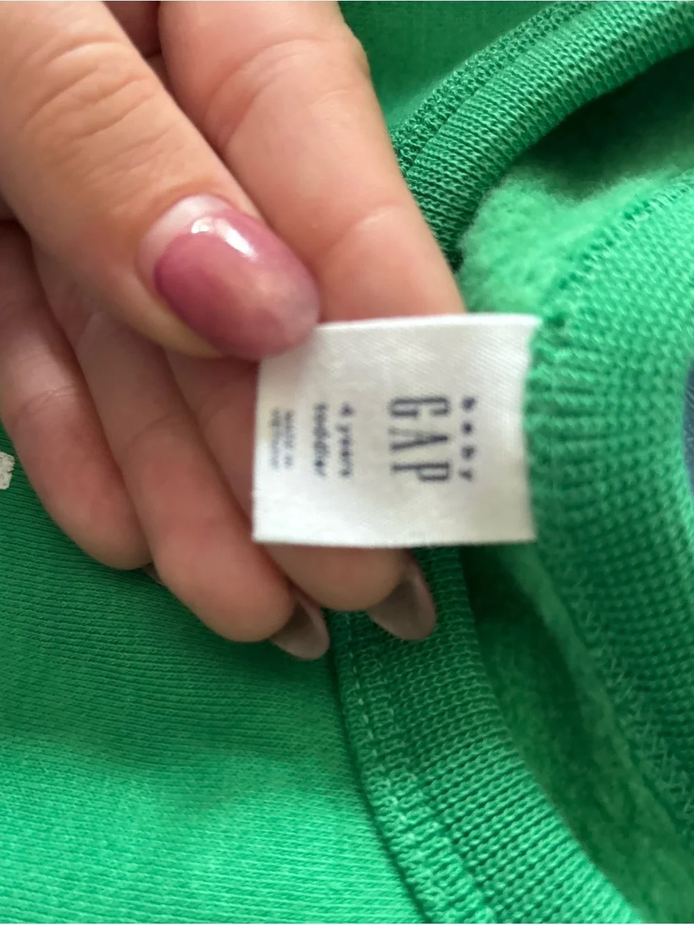 Gap 4 Kids Green 'Bike Swim Run' Pullover Sweatshirt